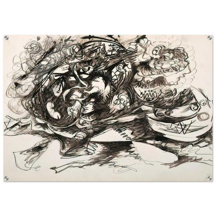 UNTITLED O CONNOR THAW 771 - Jackson Pollock Acrylic Print - 70x100 cm / 28x40″ inches