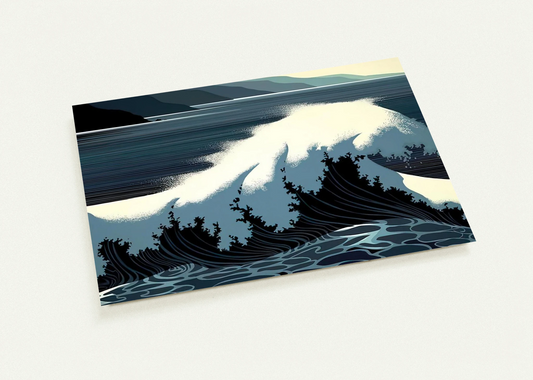 A Sounding of Surf By Eyvind Earle Pack of 10 Post Cards | Eyvind Earle Post Cards | A6 (10.5 x 14.8 cm) - 4.1 x 5.8 inches