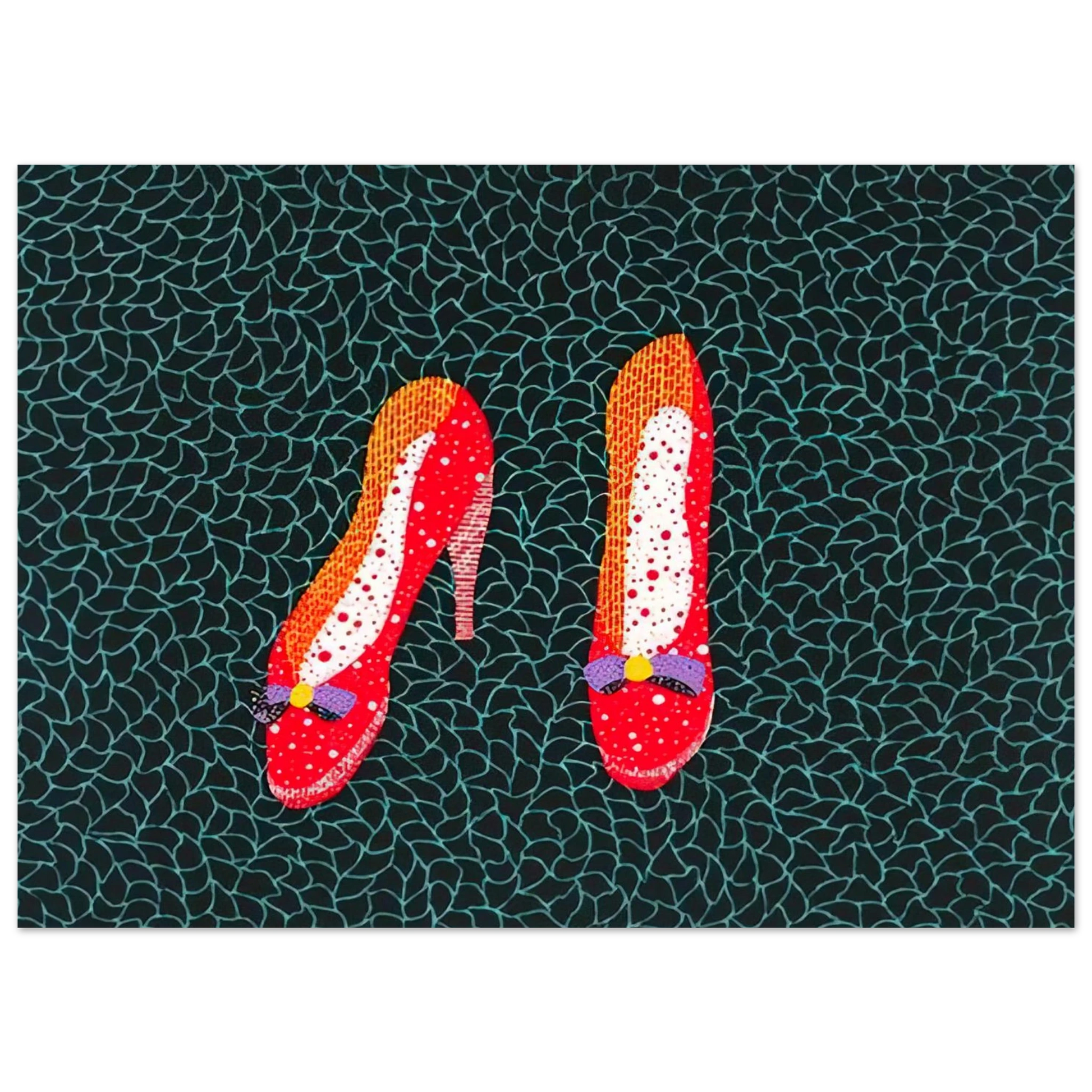 Yayoi Kusama - SHOES 1985 Fine Art Poster - 40x60 cm / 16x24 inches