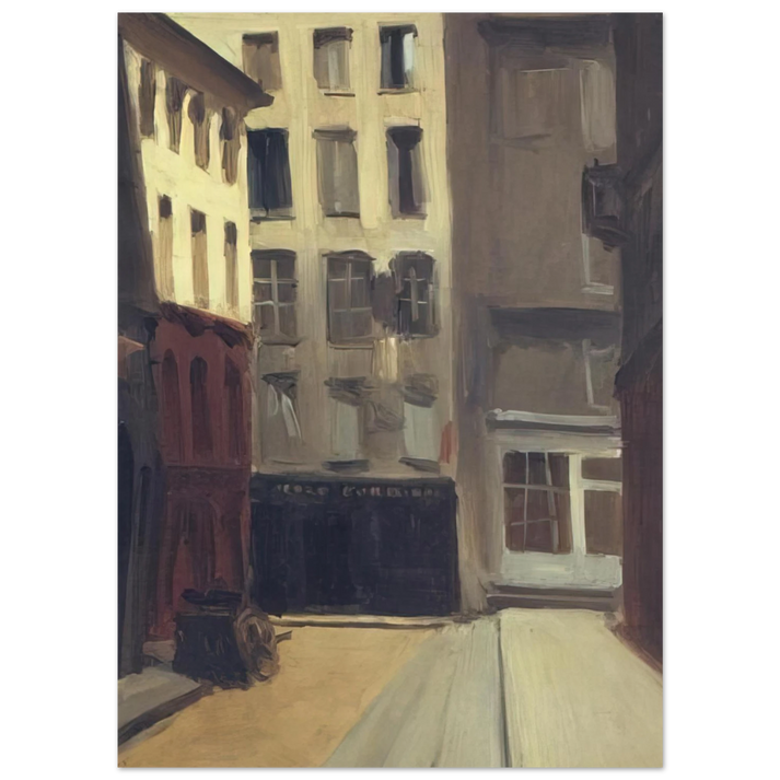Edward Hopper - Paris Street Fine Art Poster