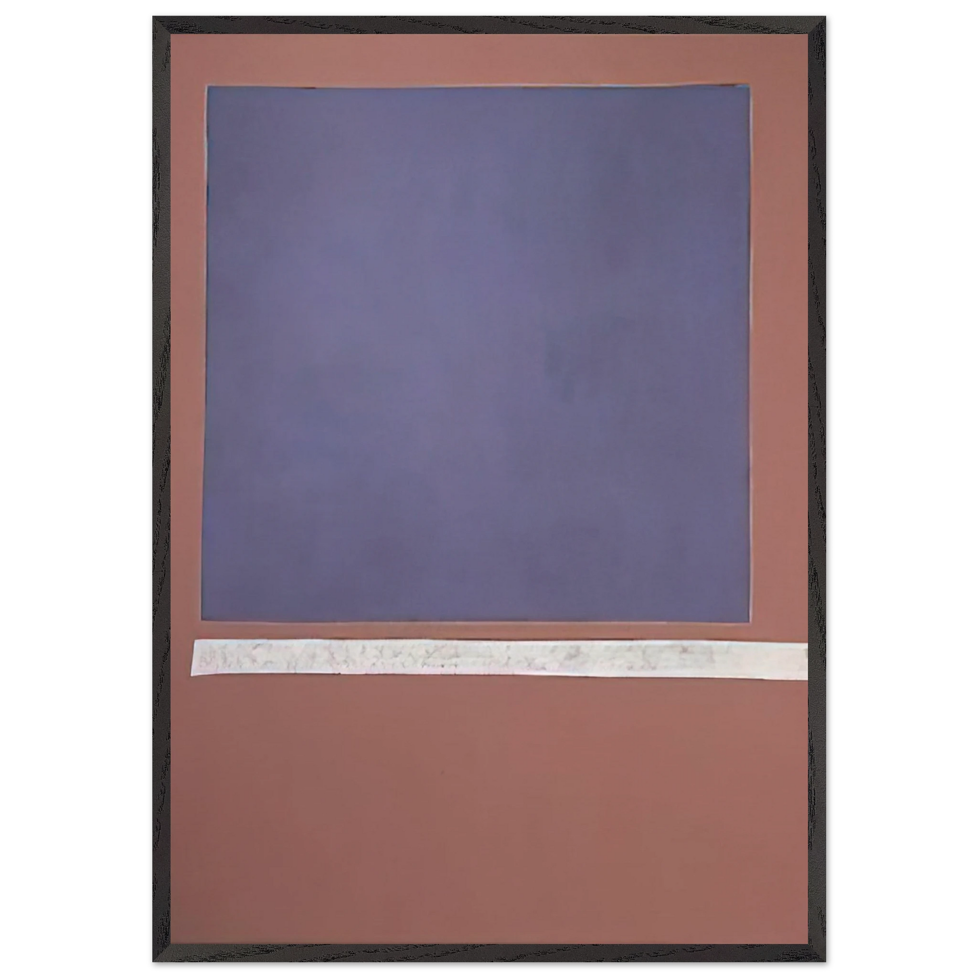 Grand Blue Sun-Box - 1969 - Theodoros Stamos Framed Art Print – Black Wooden Frame - Default Title - -Framed Art Print