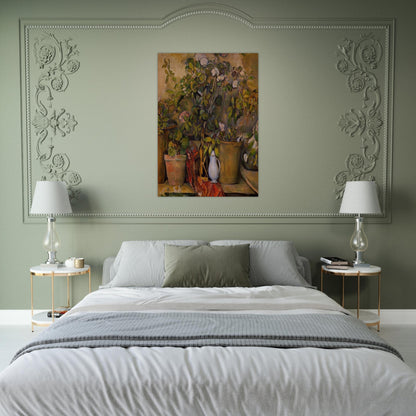 Potted Plants - Paul Cézanne Brushed Aluminum Print - 70x100 cm / 28x40 inches | Paul Cézanne Aluminum Print | Paul Cézanne Prints