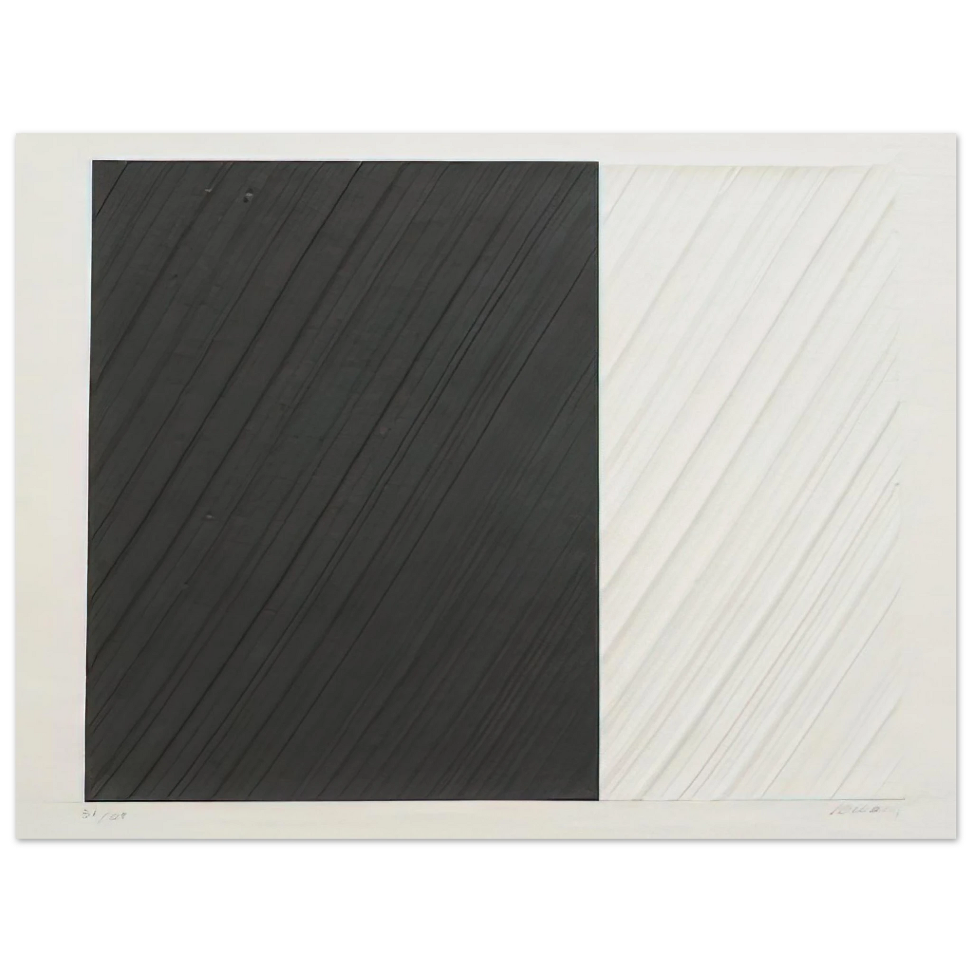 Pierre Soulages - Untitled - 1991 Fine Art Poster - Default Title