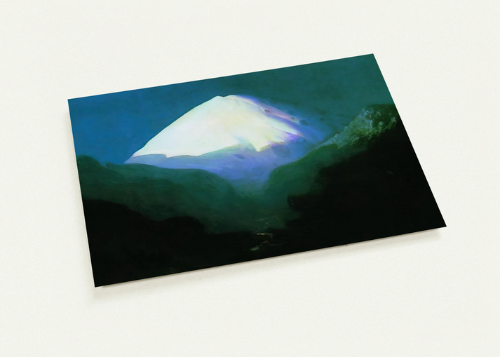 Elbrus. Moonlit Night By Arkhyp Kuindzhi Pack of 10 Post Cards | Arkhyp Kuindzhi Post Cards | A6 (10.5 x 14.8 cm) - 4.1 x 5.8 inches