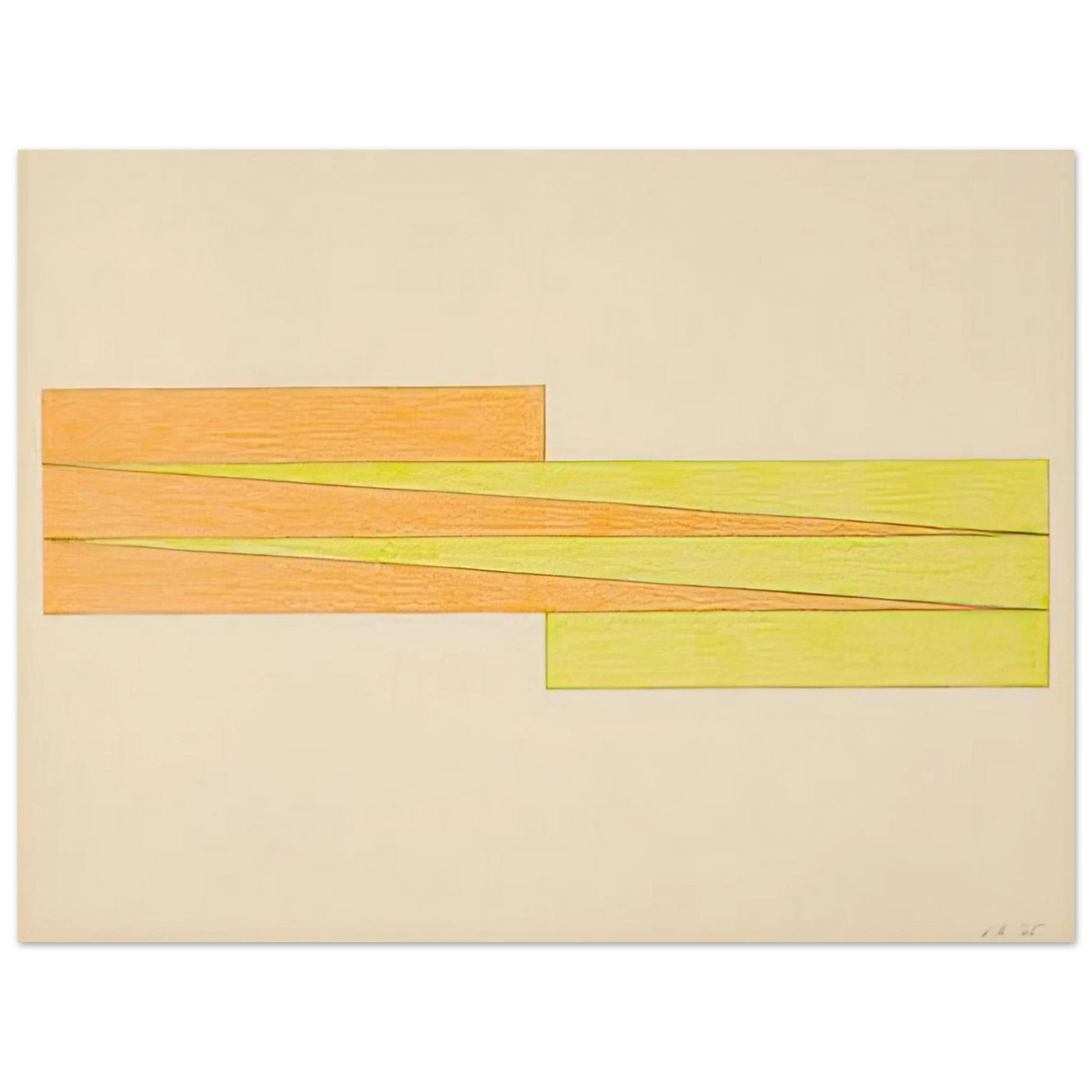 Larry Zox - Untitled - 1965 Fine Art Poster - Default Title