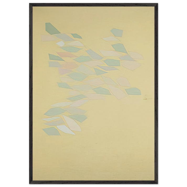 Relaxed Motion - 1970 - Robert Goodnough 70x100 cm / 28x40 inches Framed Art Print – Black Wooden Frame