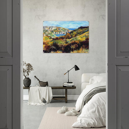 Hills Around Moulin Huet Bay - Pierre-Auguste Renoir Acrylic Print - 70x100 cm / 28x40″ inches