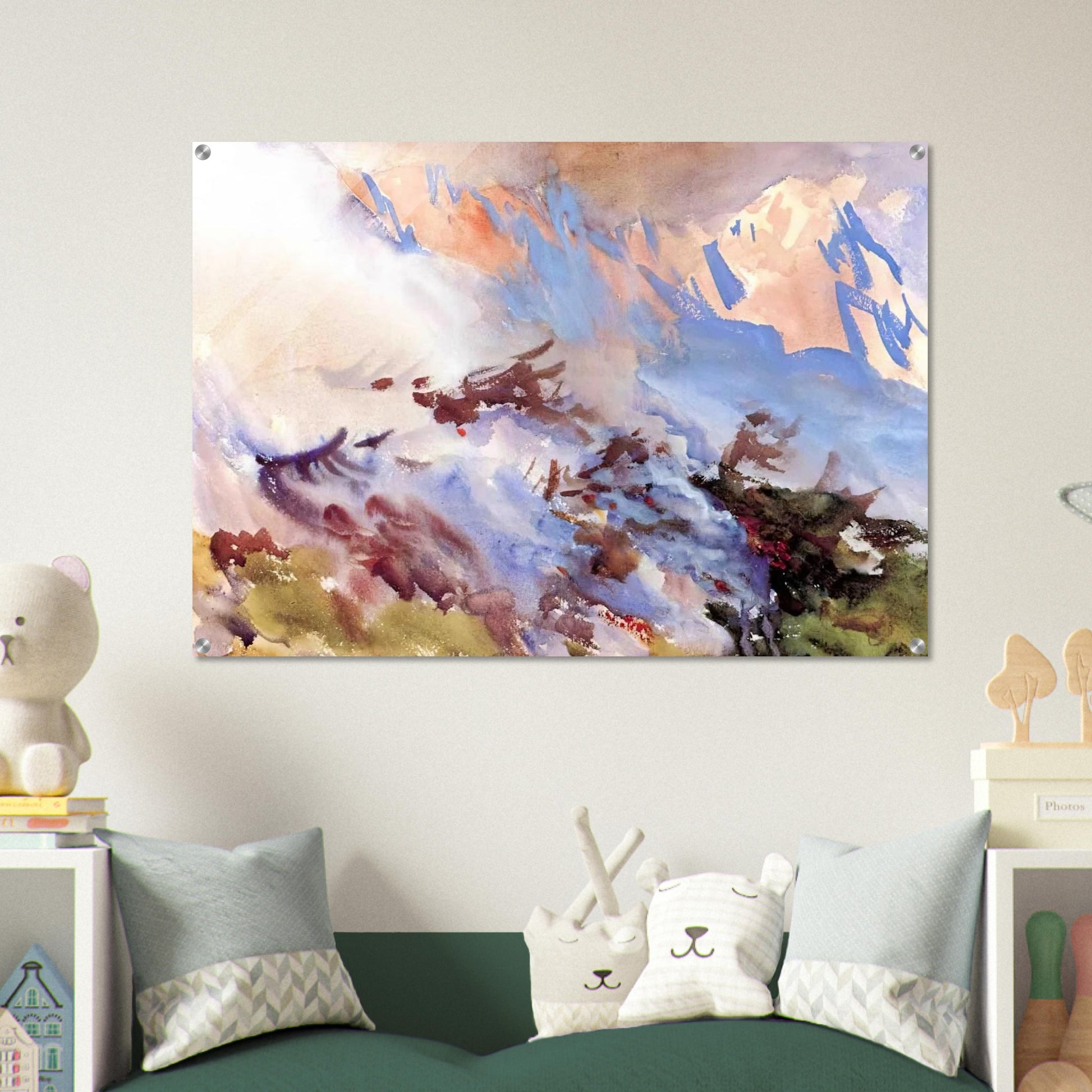 Mountain Fire - John Singer Sargent Acrylic Print - 70x100 cm / 28x40″ inches