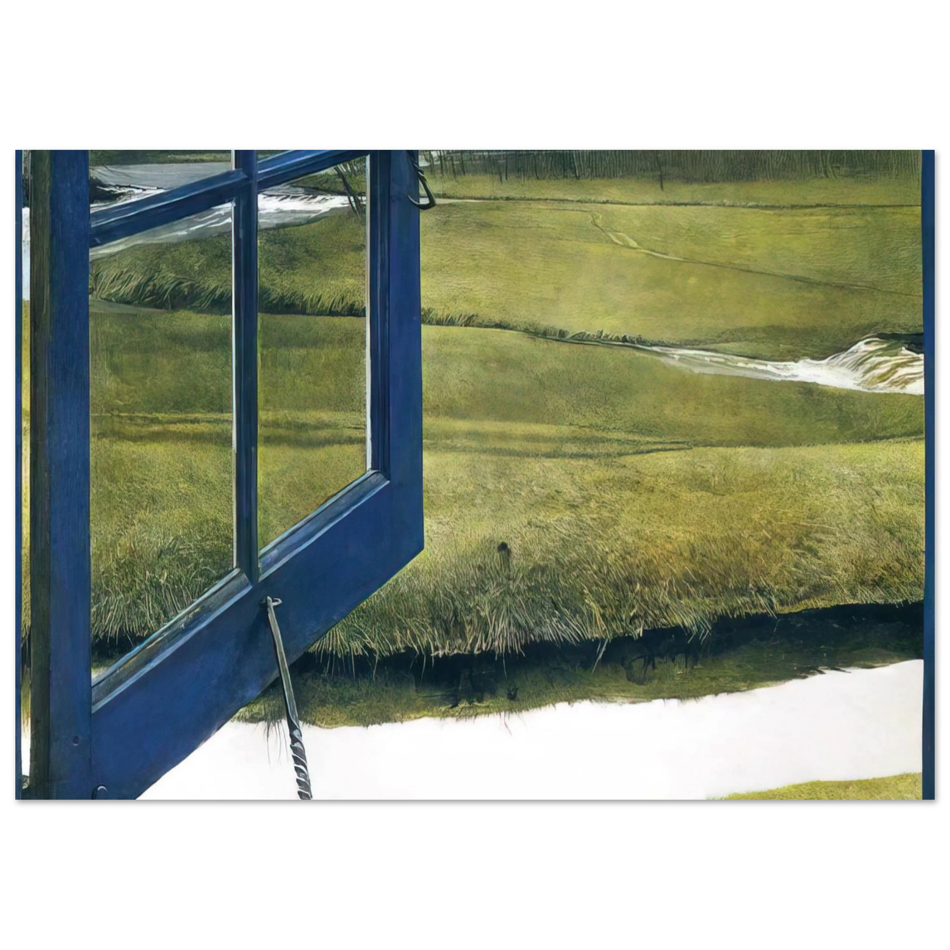 Andrew Wyeth - LOVE IN THE AFTERNOON Wall Art - 30x40 cm / 12x16 inches - Premium Wooden Framed Poster With Fine Art Paper - Black frame