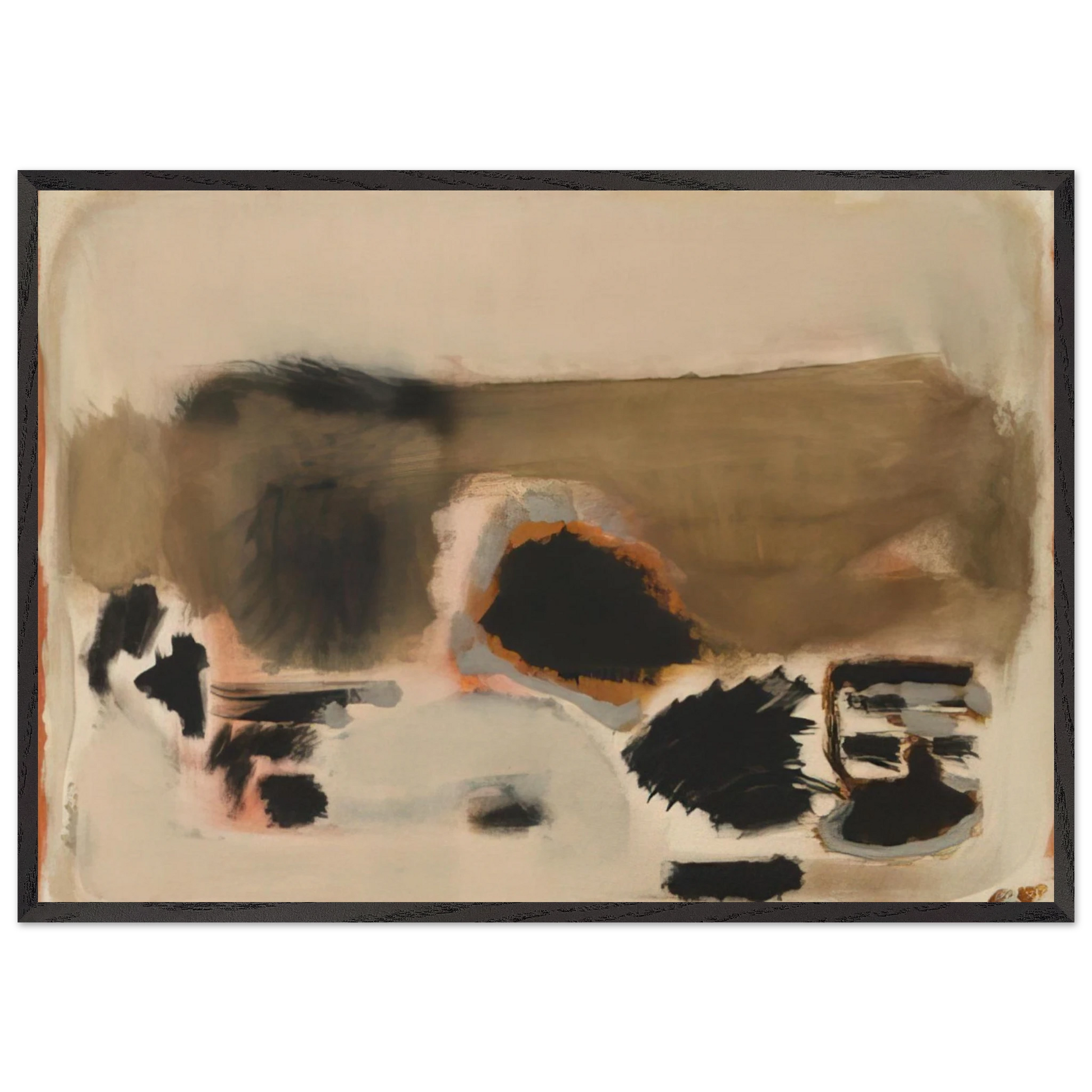 No5No24 - 1948 - Mark Rothko Framed Art Print – Black Wooden Frame - Default Title - -Framed Art Print