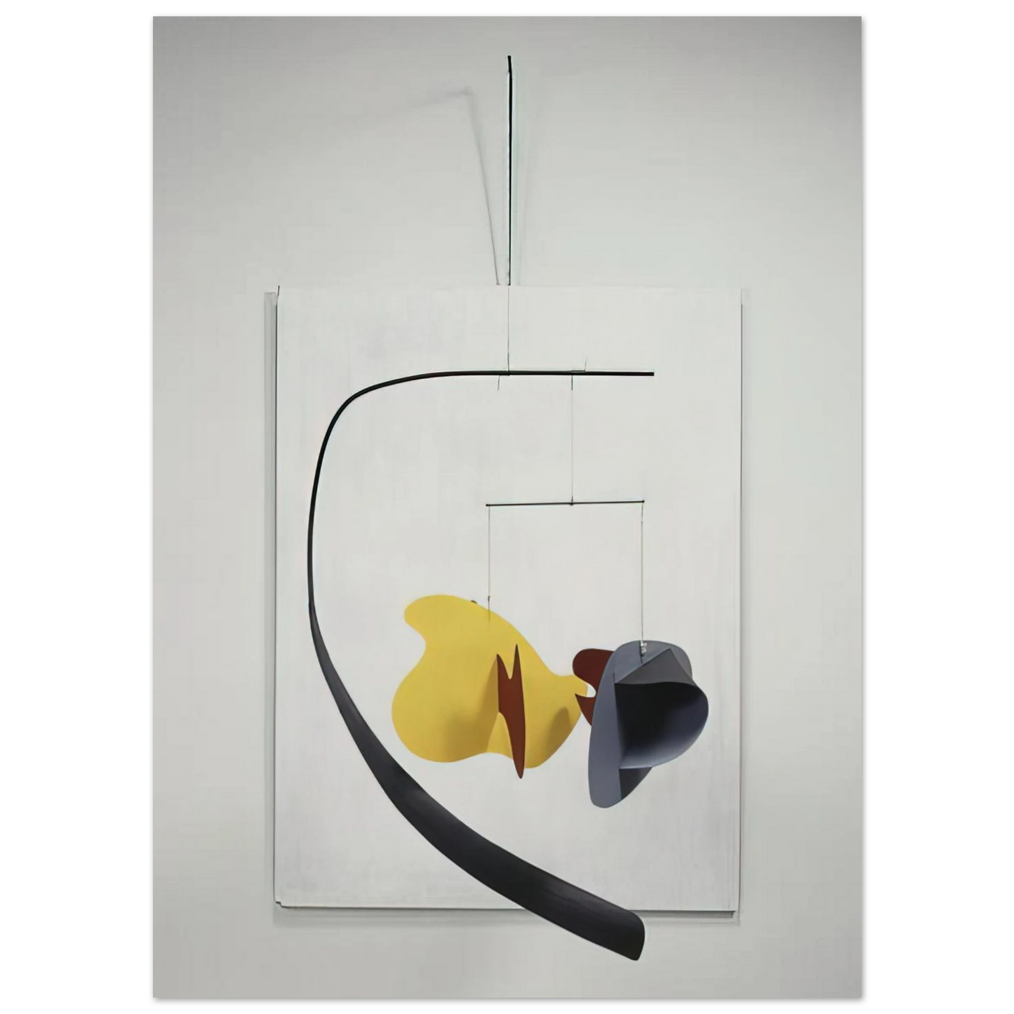 Alexander Calder - WHITE PANEL 1936 Fine Art Poster - 75x100 cm / 30x40 inches