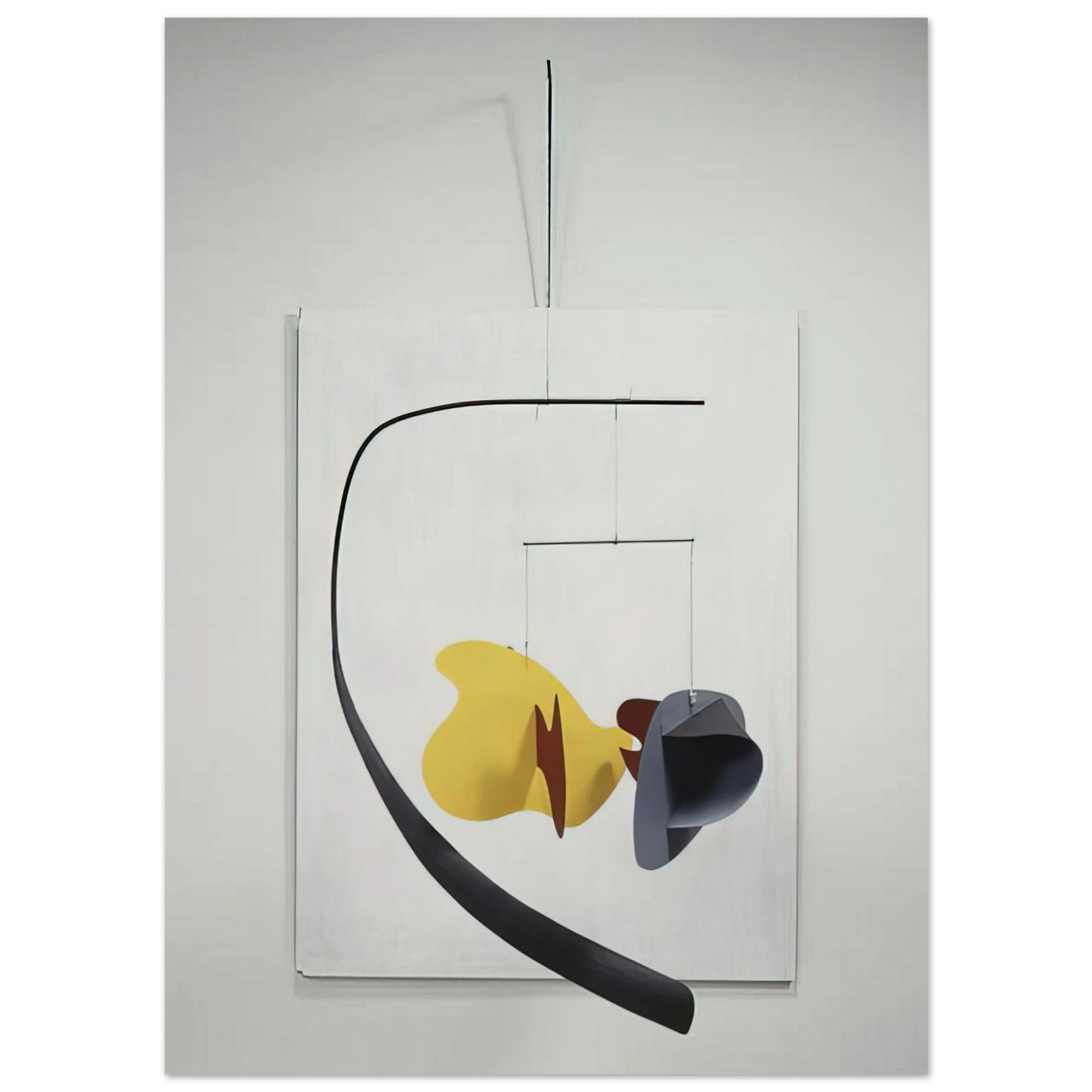 Alexander Calder - WHITE PANEL 1936 Fine Art Poster - 75x100 cm / 30x40 inches