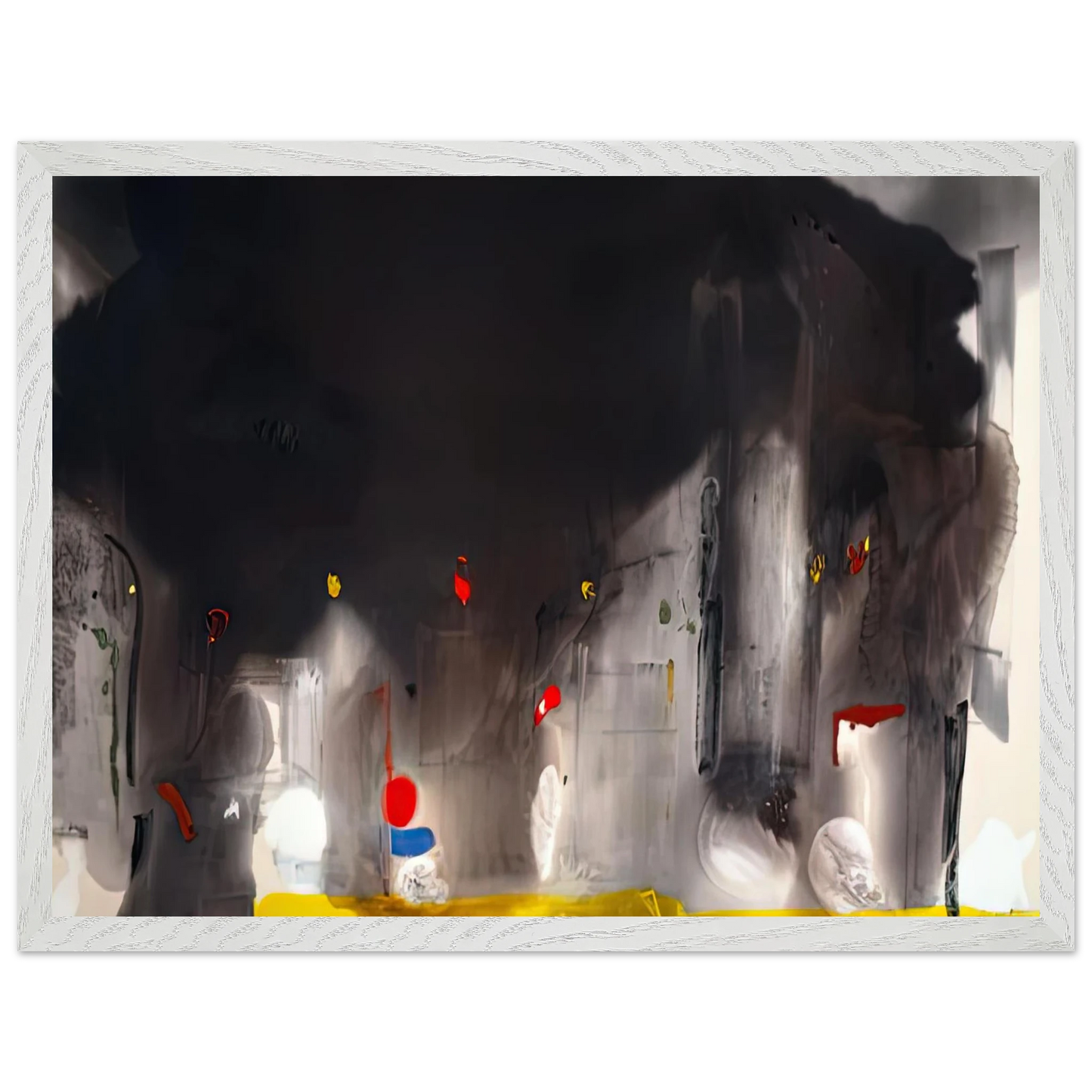 Helen Frankenthaler - Casanova, 1988- Wall Art - 30x40 cm / 12x16 inches - Premium Wooden Framed Poster With Fine Art Paper - Black frame