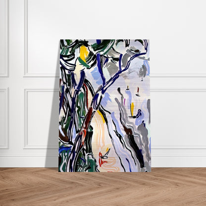 SAILBOATS 1985 - Roy Lichtenstein Brushed Aluminum Print - 70x100 cm / 28x40 inches | Roy Lichtenstein Aluminum Print | Roy Lichtenstein Prints