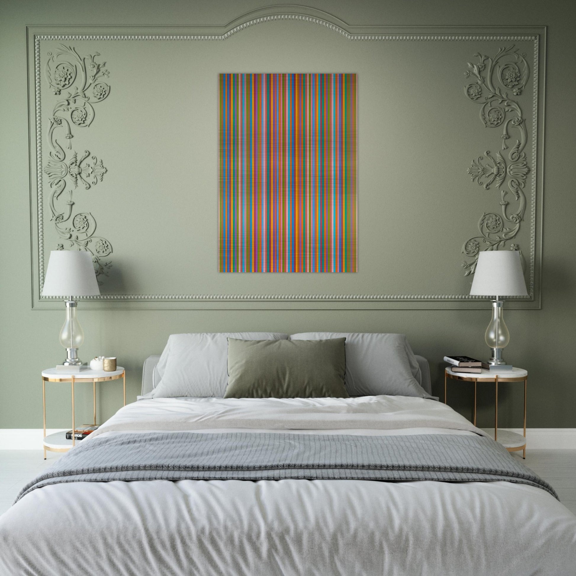 ECCLESIA 1985 - Bridget Riley Brushed Aluminum Print - 70x100 cm / 28x40 inches | Bridget Riley Aluminum Print | Bridget Riley Prints