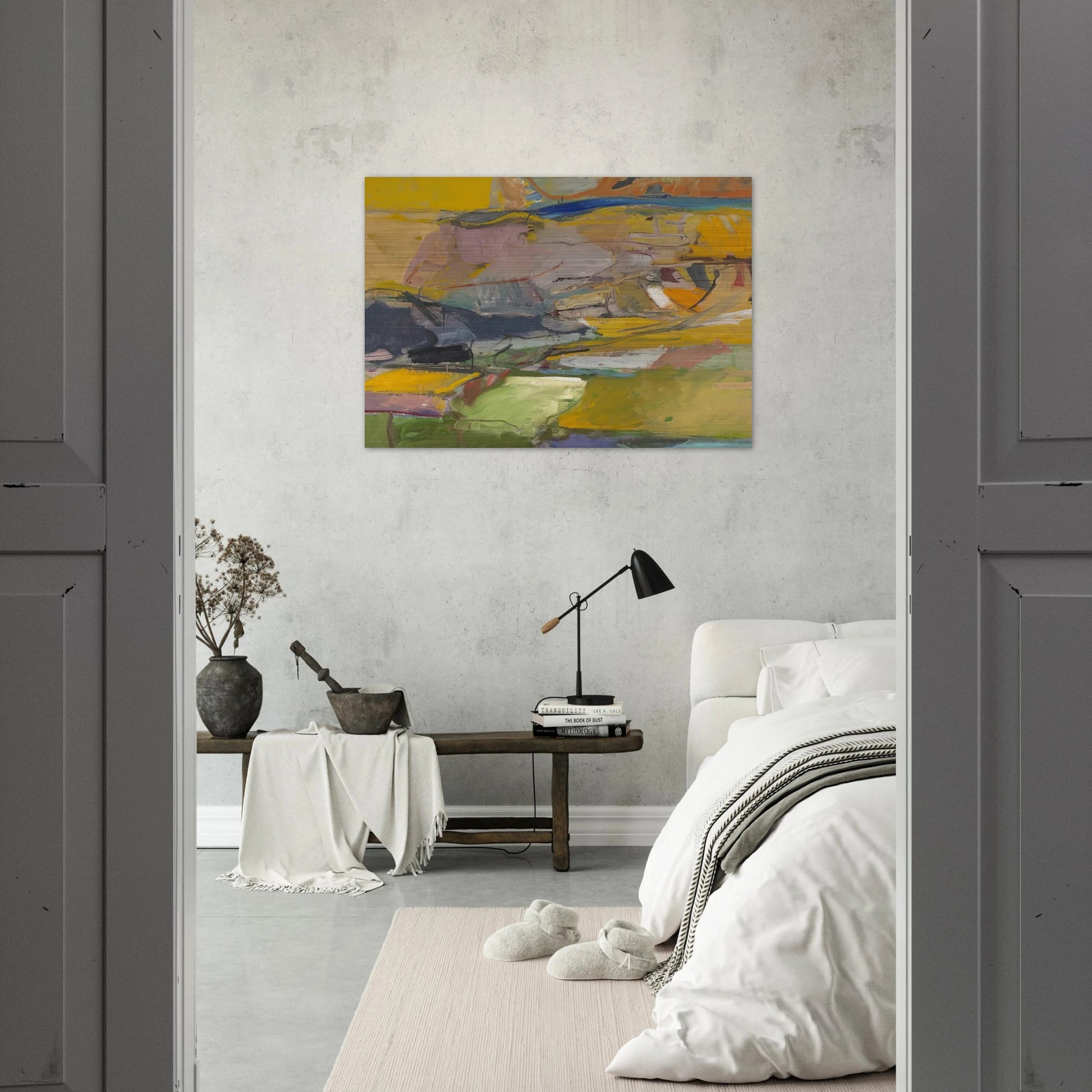 Berkeley #57 - Richard Diebenkorn Brushed Aluminum Print - 70x100 cm / 28x40 inches | Richard Diebenkorn Aluminum Print | Richard Diebenkorn Prints