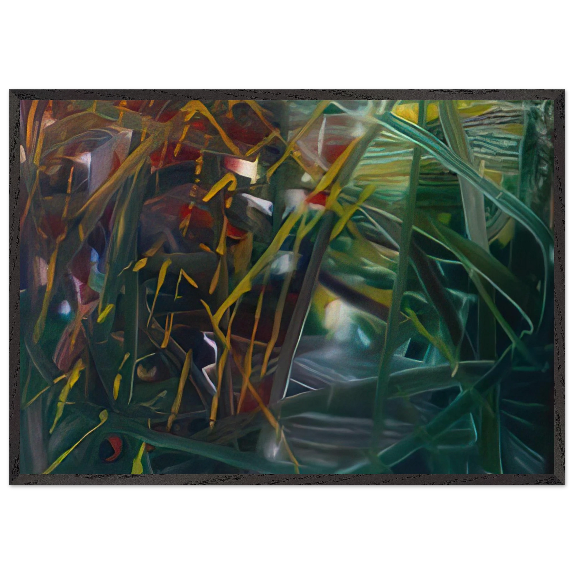 ABSTRACT PAINTING NO 439 - Gerhard Richter Framed Art Print – Black Wooden Frame - Default Title - -Framed Art Print