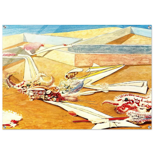 Flying Horse Garden - Max Ernst Acrylic Print - 70x100 cm / 28x40″ inches | Max Ernst Wall Art | Max Ernst Prints