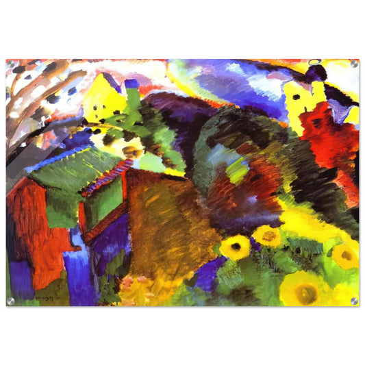 MURNAU GARDEN 1910 - Wassily Kandinsky Acrylic Print - 70x100 cm / 28x40″ inches | Wassily Kandinsky Wall Art | Wassily Kandinsky Prints