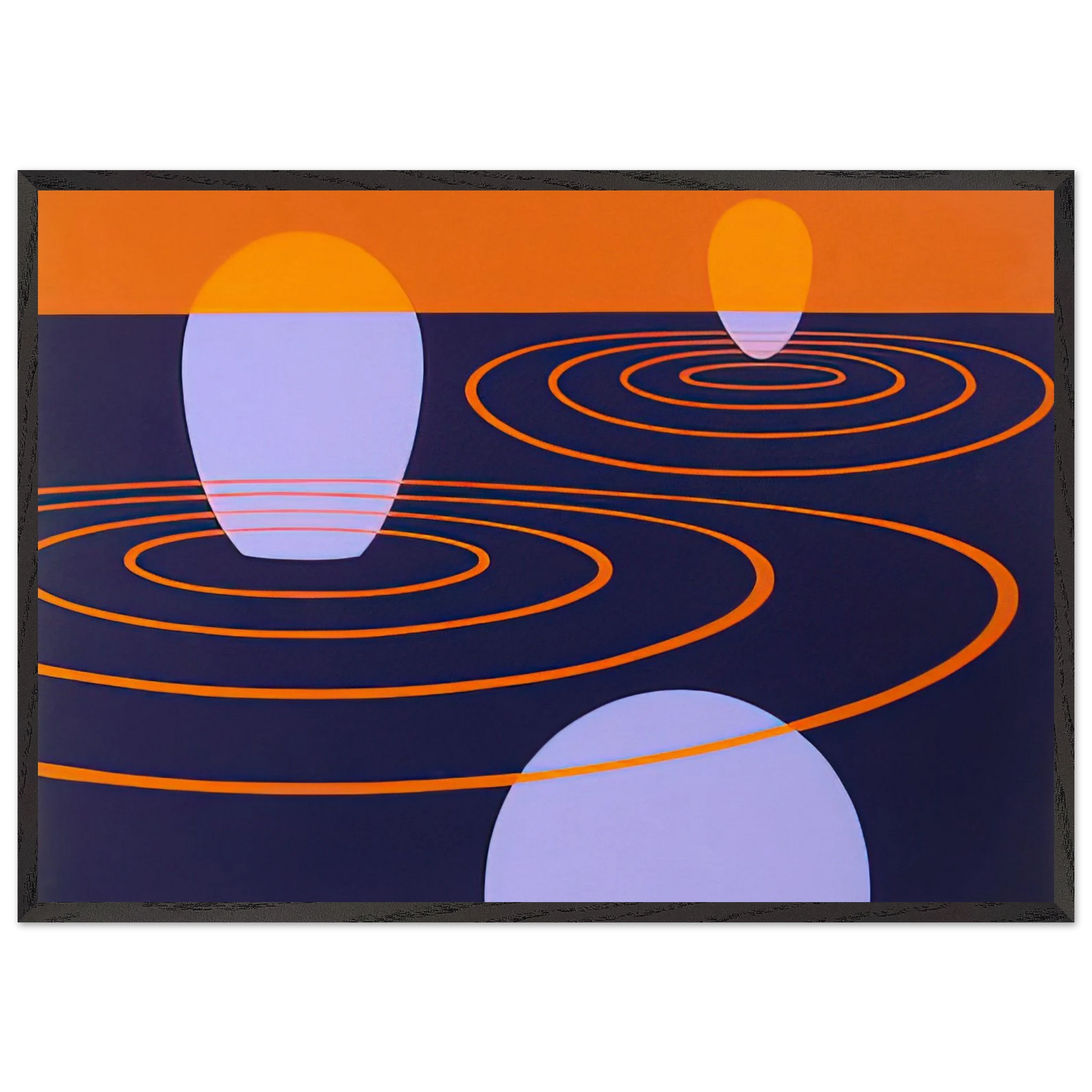 Transection I - 1971 - Clarence Holbrook Carter Framed Art Print – Black Wooden Frame - Default Title - -Framed Art Print