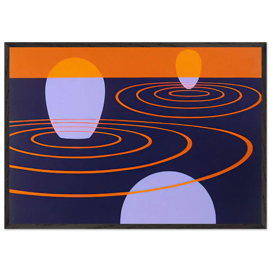 Transection I - 1971 - Clarence Holbrook Carter Framed Art Print – Black Wooden Frame - Default Title - -Framed Art Print