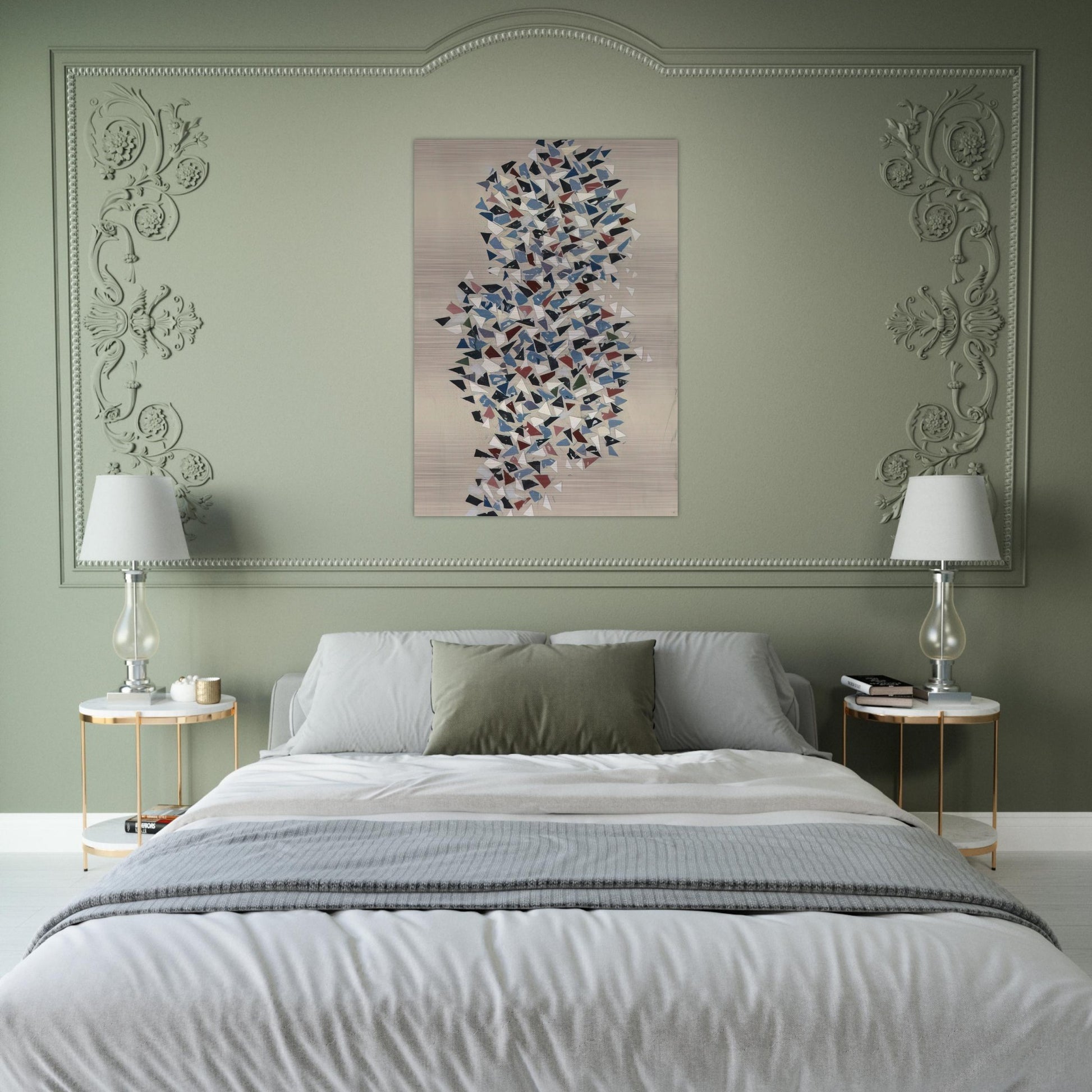 Shapes Group - 1987 - Robert Goodnough Brushed Aluminum Print - 70x100 cm / 28x40 inches | Robert Goodnough Aluminum Print | Robert Goodnough Prints