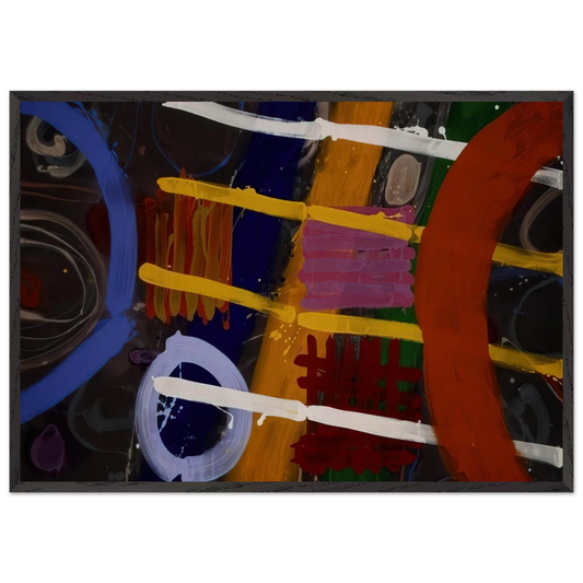 Buchanan - 1987 - Albert Irvin Framed Art Print – Black Wooden Frame - Default Title - -Framed Art Print