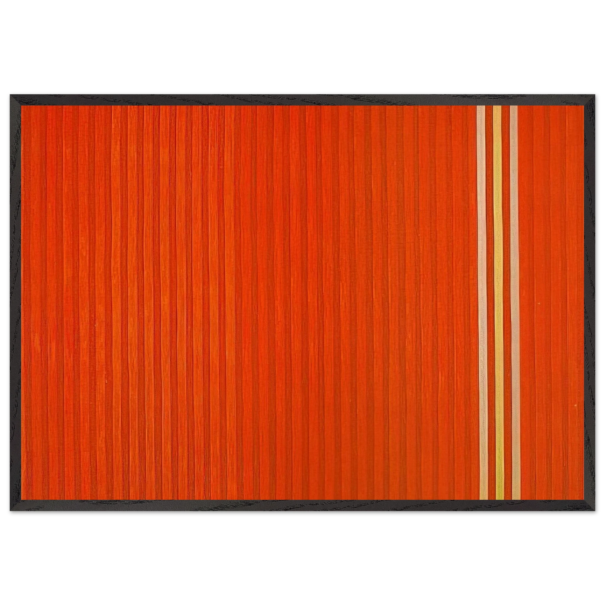 Red Devil - 1959 - Gene Davis Framed Art Print – Black Wooden Frame - Default Title - -Framed Art Print