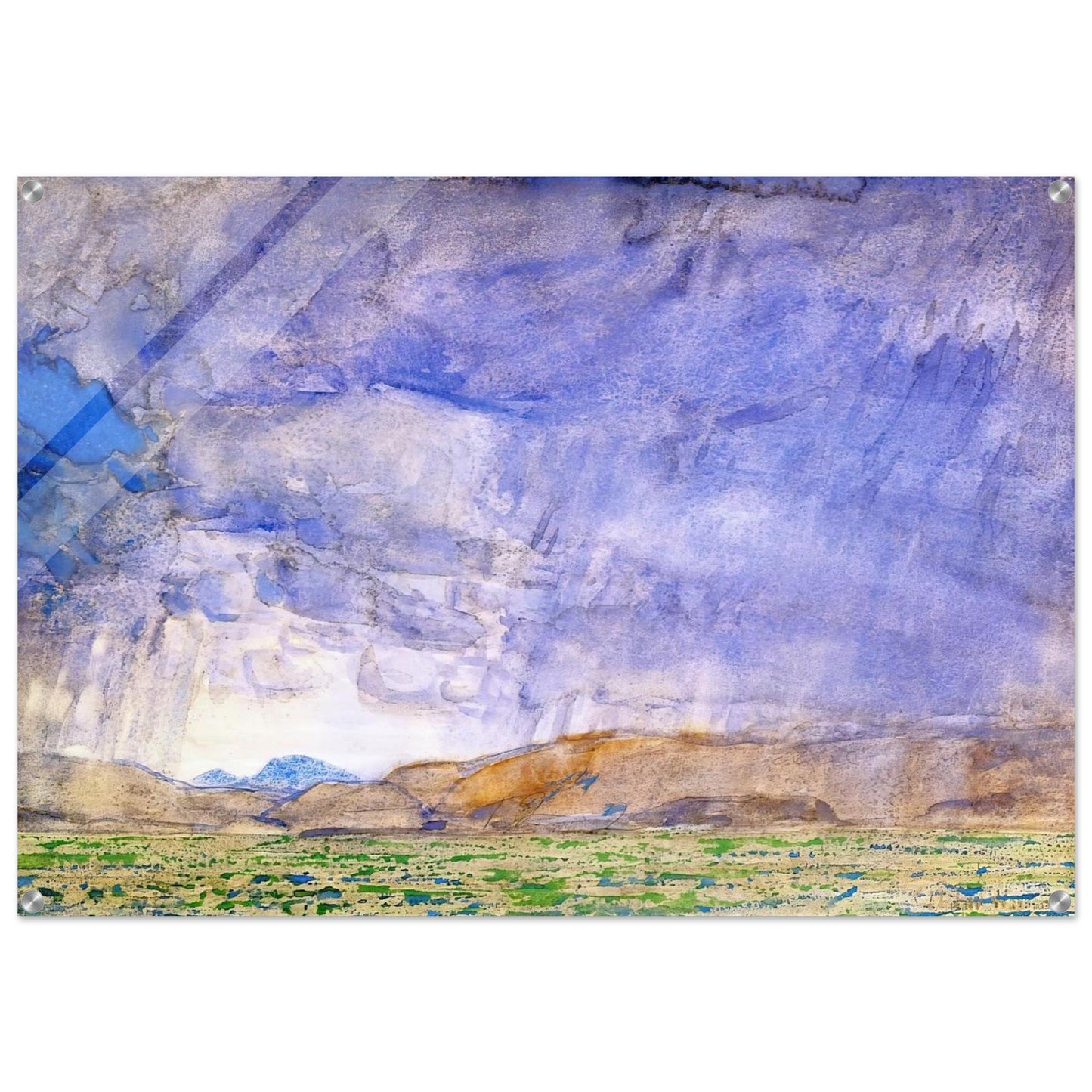 Thunderstorm on the Oregon Trail - Childe Hassam Acrylic Print - 70x100 cm / 28x40″ inches