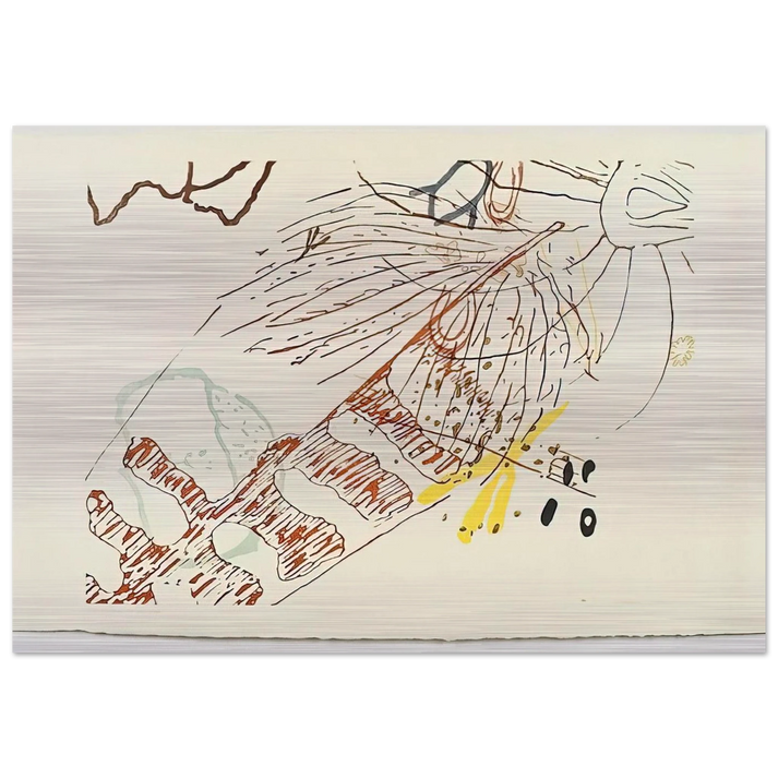 From 17 Drawings by Thoreau - 1978 - John Cage Brushed Aluminum Print - 70x100 cm / 28x40 inches | John Cage Aluminum Print | John Cage Prints