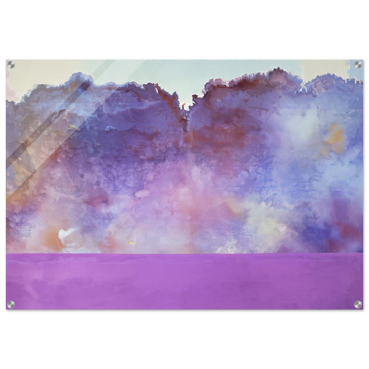 Diamond Lake - 1969 - Ronnie Landfield Acrylic Print - 70x100 cm / 28x40″ inches | Ronnie Landfield Wall Art | Ronnie Landfield Prints