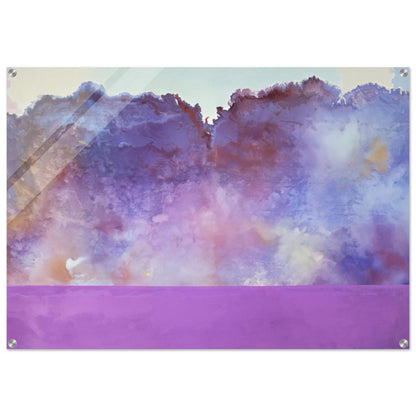 Diamond Lake - 1969 - Ronnie Landfield Acrylic Print - 70x100 cm / 28x40″ inches | Ronnie Landfield Wall Art | Ronnie Landfield Prints