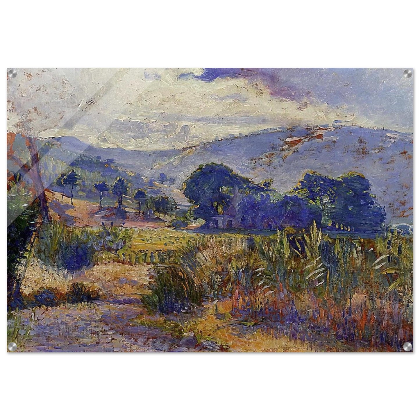 Cabasson Landscape study - Henri-Edmond Cross Acrylic Print - 70x100 cm / 28x40″ inches