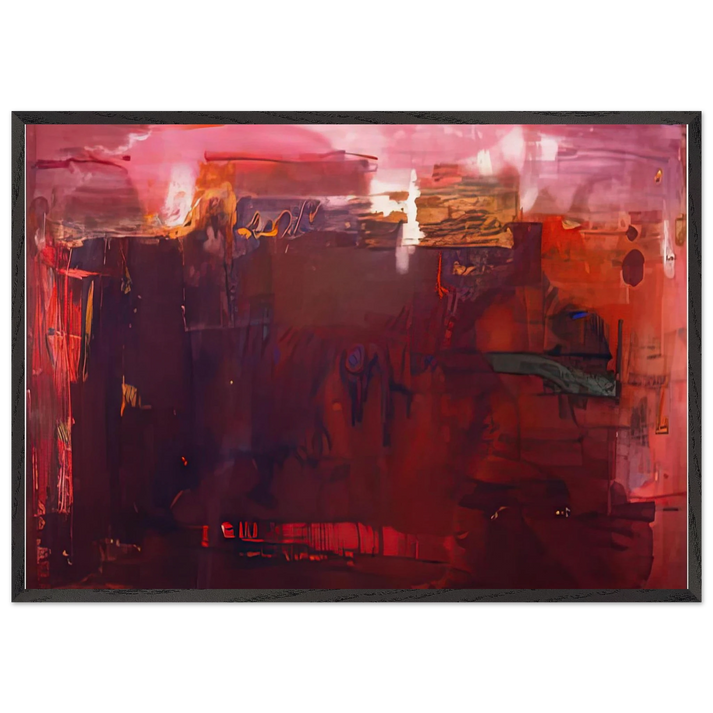 Carousel 1979- - Helen Frankenthaler 70x100 cm / 28x40 inches Framed Art Print – Black Wooden Frame