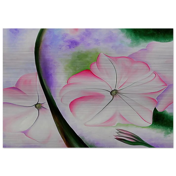 Petunia No. 2 - Georgia O'Keeffe Brushed Aluminum Print - 70x100 cm / 28x40 inches | Georgia O'Keeffe Aluminum Print | Georgia O'Keeffe Prints