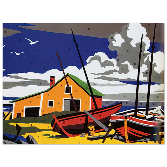 Andy Warhol - Do It Yourself  Seascape  Fine Art Poster - 13x18 cm / 5x7 inches