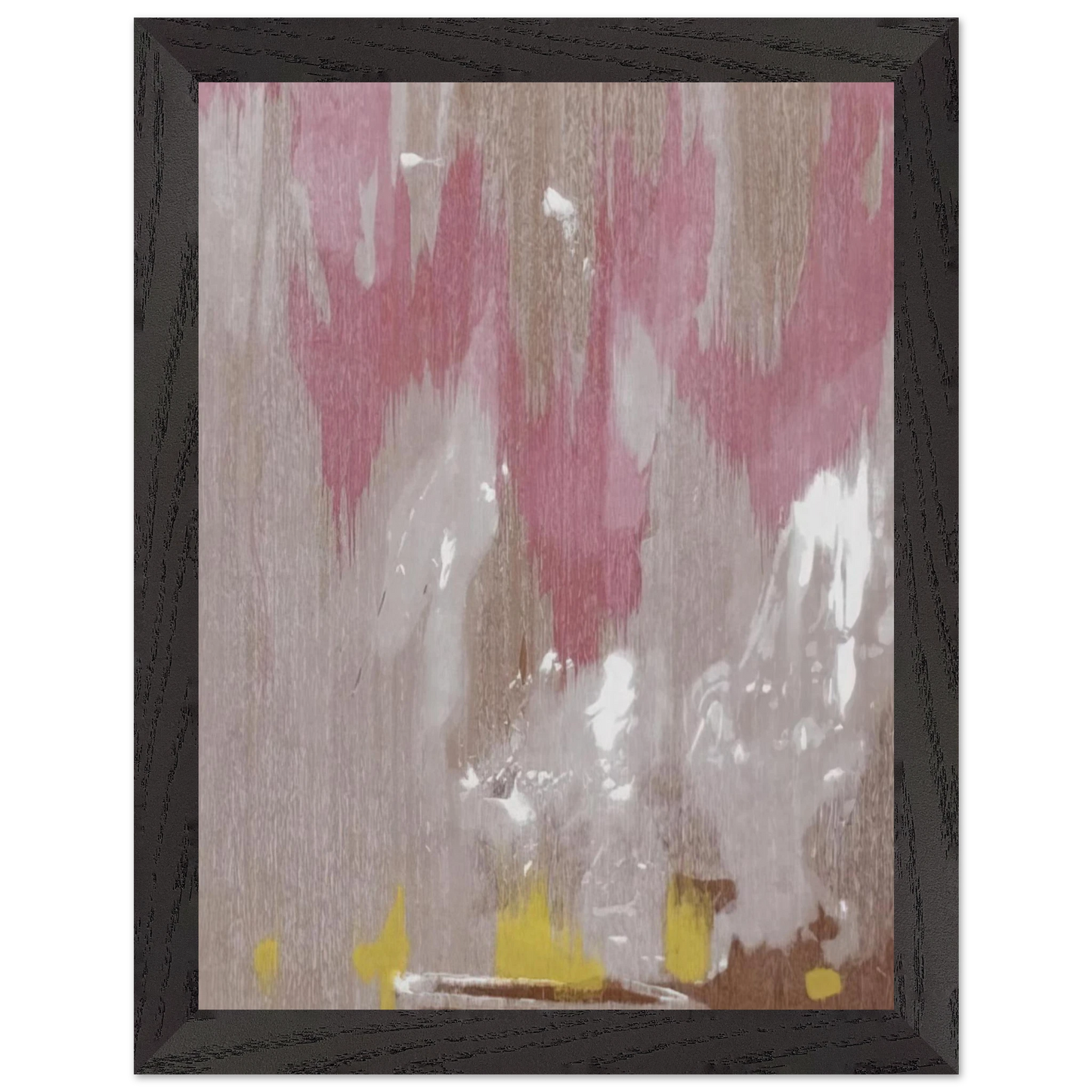 Helen Frankenthaler - Tales of Genji IV - 1998 Wall art - 20x25 cm / 8x10 inches - Premium Wooden Framed Poster With Fine Art Paper - White frame