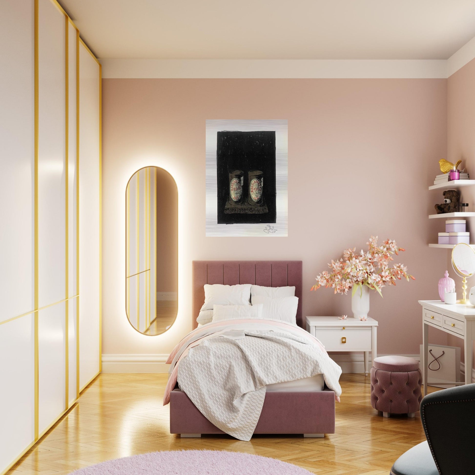 ALE CANS 1964 1 - Jasper Johns Brushed Aluminum Print - 70x100 cm / 28x40 inches | Jasper Johns Aluminum Print | Jasper Johns Prints