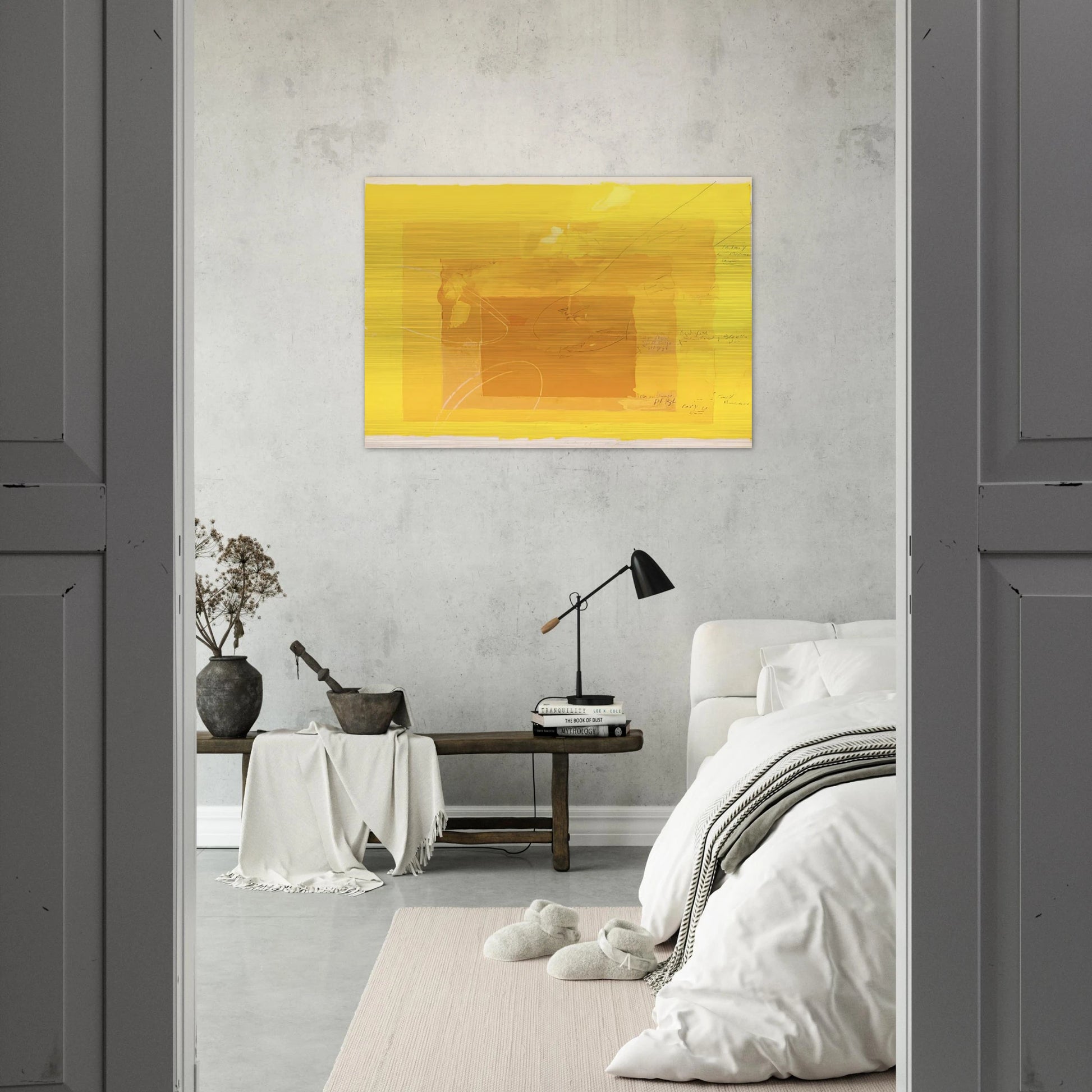 STUDY FOR HOMAGE TO THE SQUARE - Josef Albers Brushed Aluminum Print - 70x100 cm / 28x40 inches | Josef Albers Aluminum Print | Josef Albers Prints