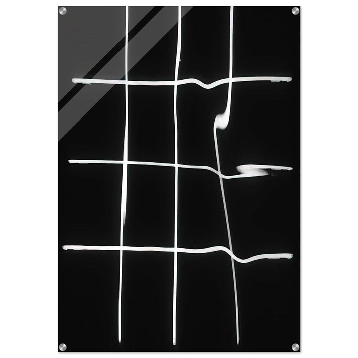 Reflections in water deformed by the spectator - 1964 - Francois Morellet Acrylic Print - 70x100 cm / 28x40″ inches | Francois Morellet Wall Art | Francois Morellet Prints