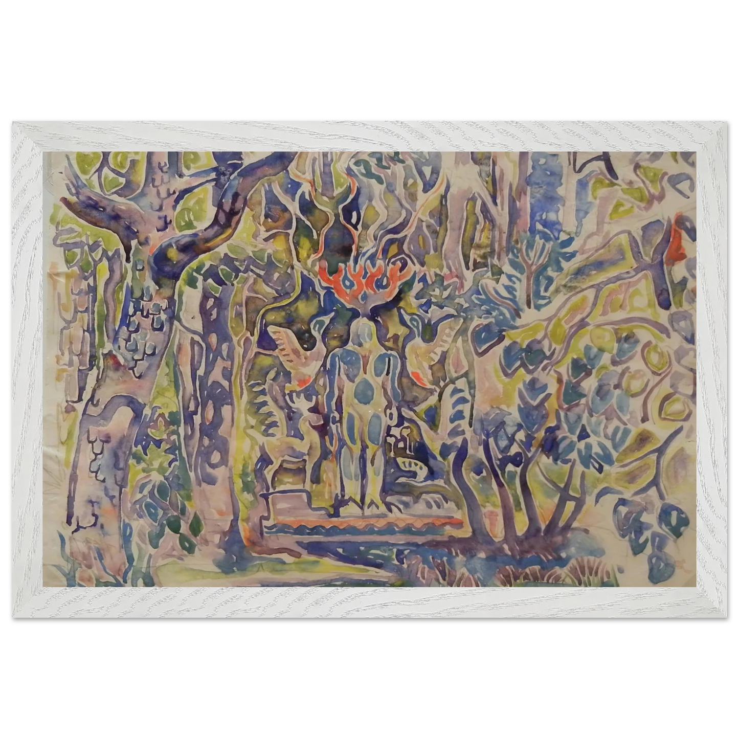 Walter Inglis Anderson - Walter Anderson Wall art - A2 (42 x 59.4  cm) - Premium Wooden Framed Poster With Fine Art Paper - White frame