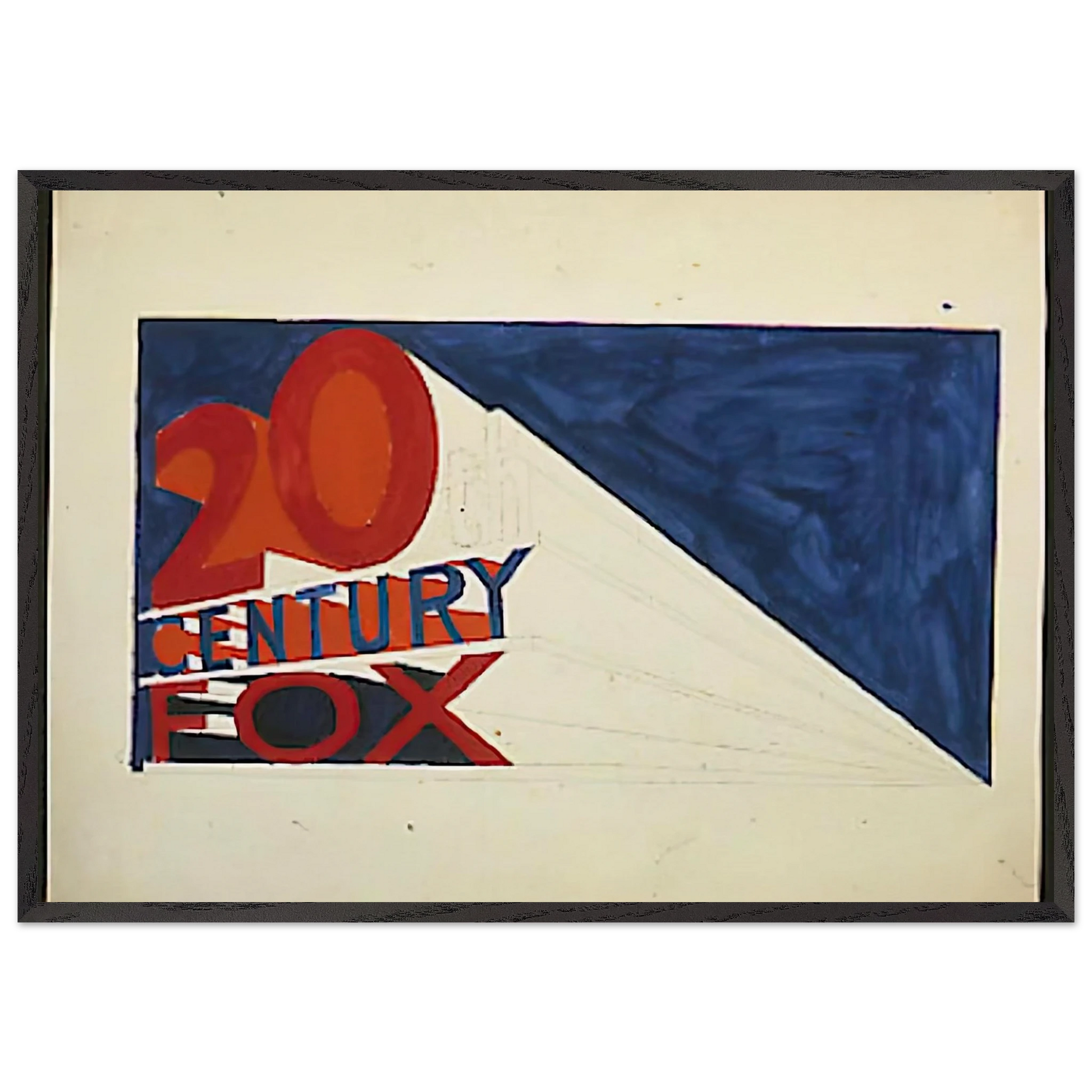 TRADEMARK 6 1962 - Edward Ruscha Framed Art Print – Black Wooden Frame - Default Title - -Framed Art Print