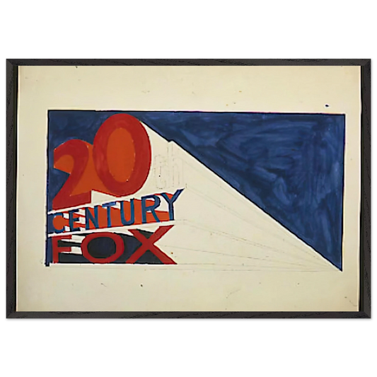 TRADEMARK 6 1962 - Edward Ruscha Framed Art Print – Black Wooden Frame - Default Title - -Framed Art Print