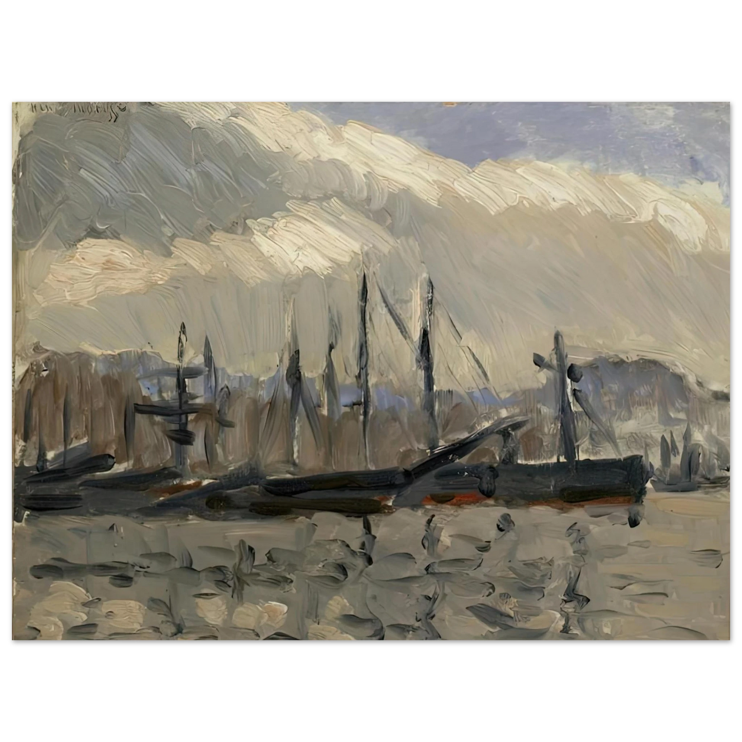 Henri Matisse - PORT DE CHERBOURG 1918 Fine Art Poster - Default Title
