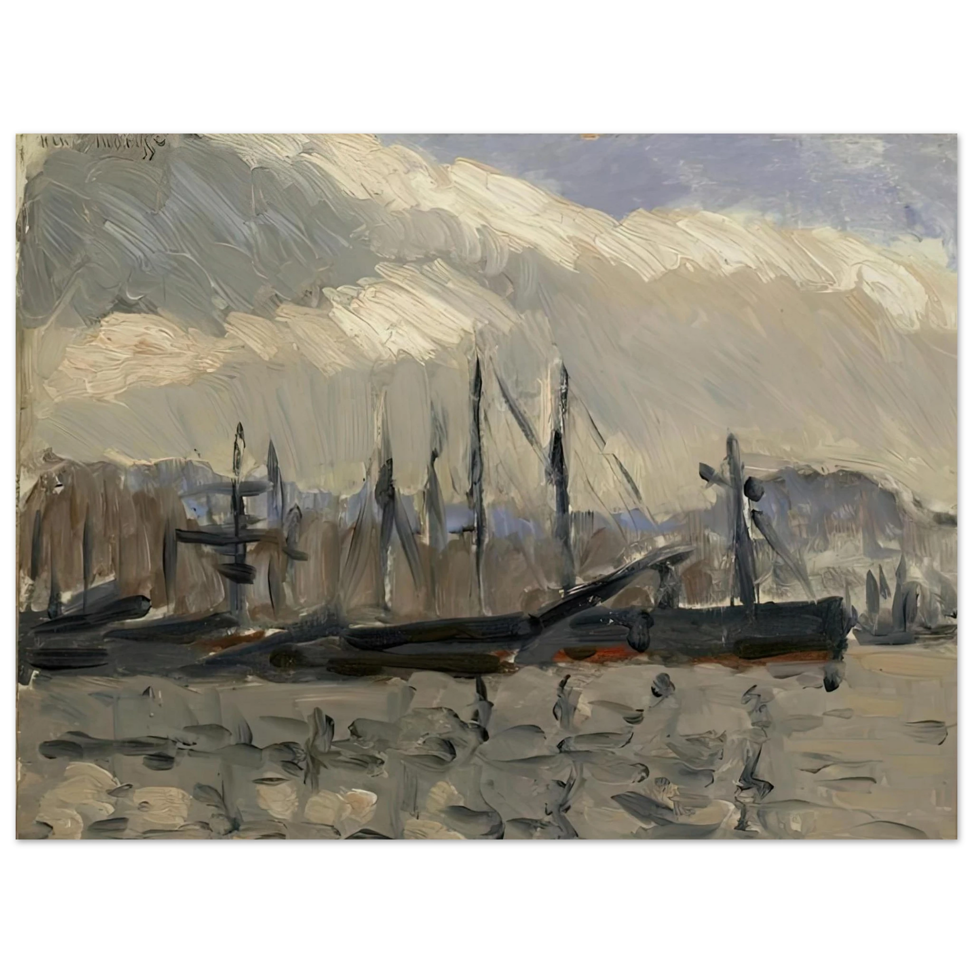Henri Matisse - PORT DE CHERBOURG 1918 Fine Art Poster - Default Title