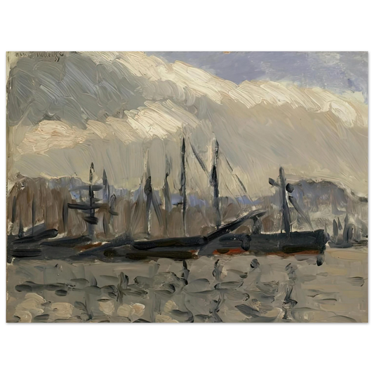 Henri Matisse - PORT DE CHERBOURG 1918 Fine Art Poster - Default Title