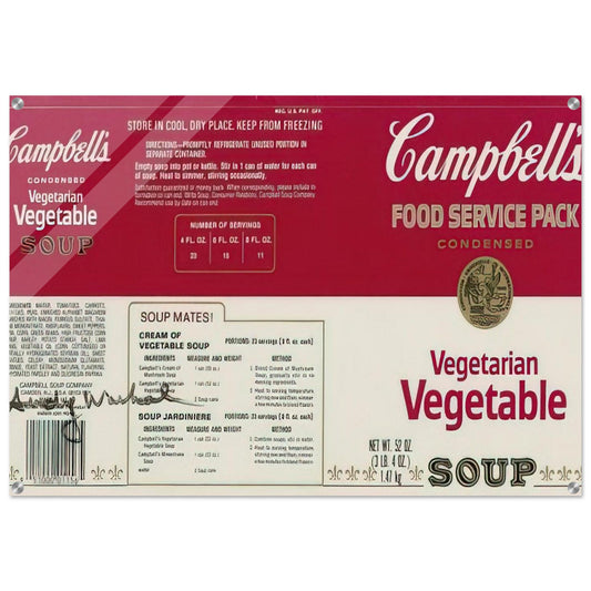 Campbell Soup Company - Andy Warhol Acrylic Print - 70x100 cm / 28x40″ inches