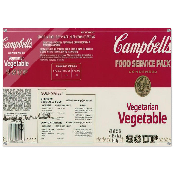 Campbell Soup Company - Andy Warhol Acrylic Print - 70x100 cm / 28x40″ inches