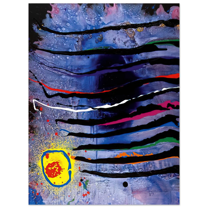 John Hoyland - Tiger's Eye - 10.3.07 - 2007  75x100 cm / 30x40inches Fine Art Poster