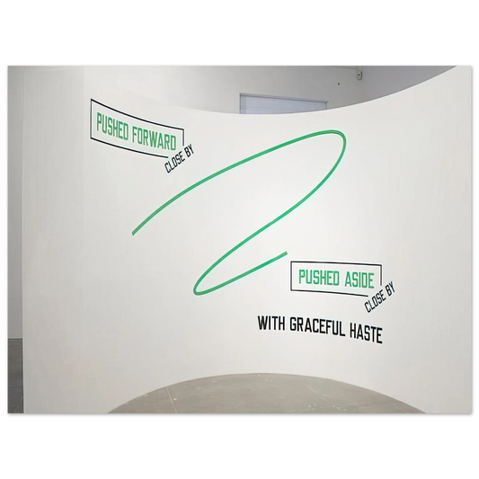 Lawrence Weiner - Pushed Forward... - 2009 Fine Art Poster - Default Title